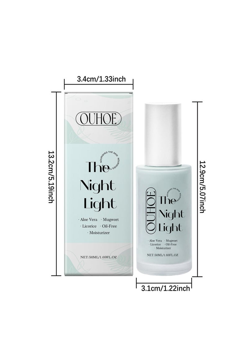 Hyaluronic Acid Moisturizing Serum, Oil-Free Hydrating Formula with Aloe Vera, Mugwort, and Licorice for Deep Moisture