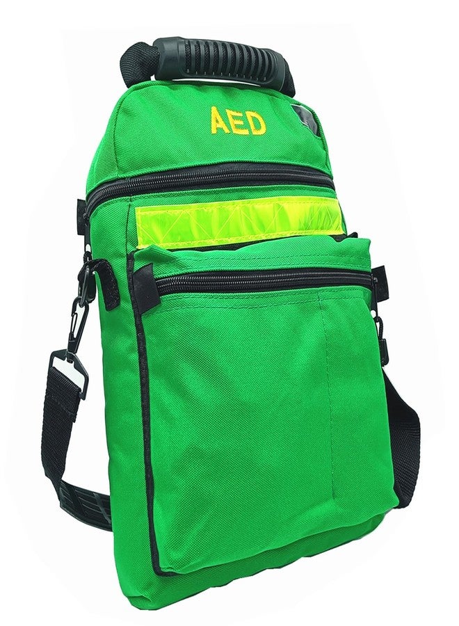 Jipemtra First Aid Bag AED Medical 1st Aid Empty Rescue Defibrillator First Responder Bags for Emergency Critical Healthcare Protection (Bag Only) (Green) - Image 1