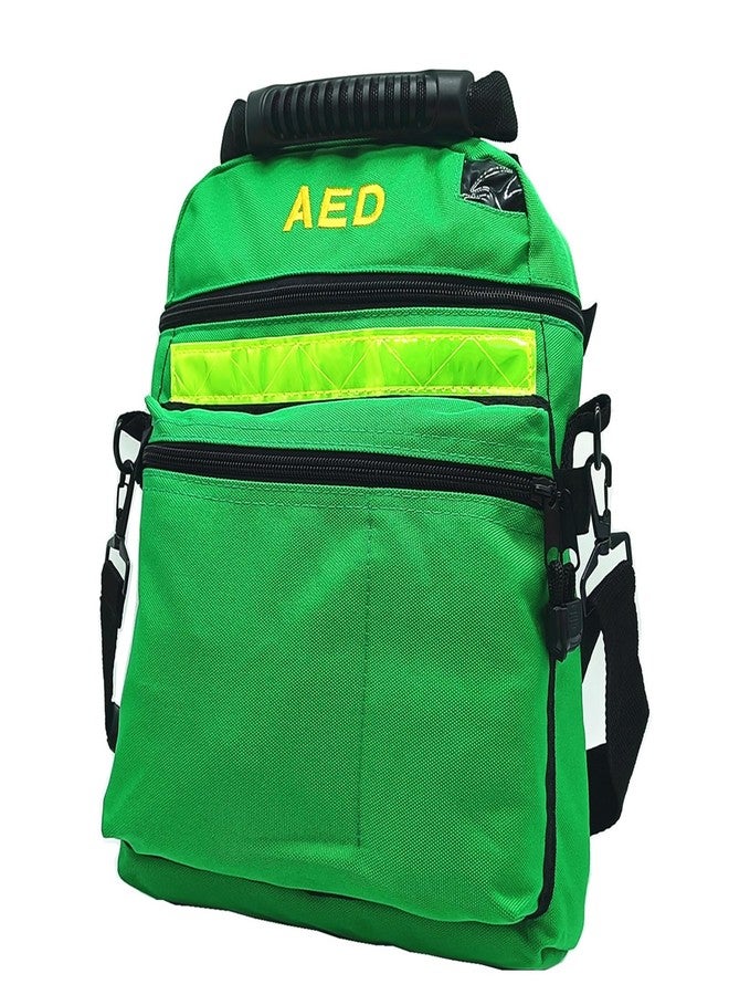 Jipemtra First Aid Bag AED Medical 1st Aid Empty Rescue Defibrillator First Responder Bags for Emergency Critical Healthcare Protection (Bag Only) (Green) - Image 3