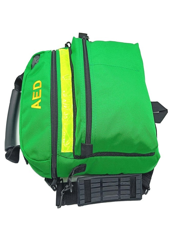 Jipemtra First Aid Bag AED Medical 1st Aid Empty Rescue Defibrillator First Responder Bags for Emergency Critical Healthcare Protection (Bag Only) (Green) - Image 4