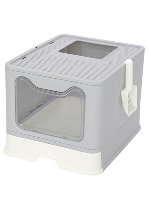 Cat Litter Box, Cat Toilet, Forward Ejection, Drawer Type Deodorization, Easy To Clean, Gray
