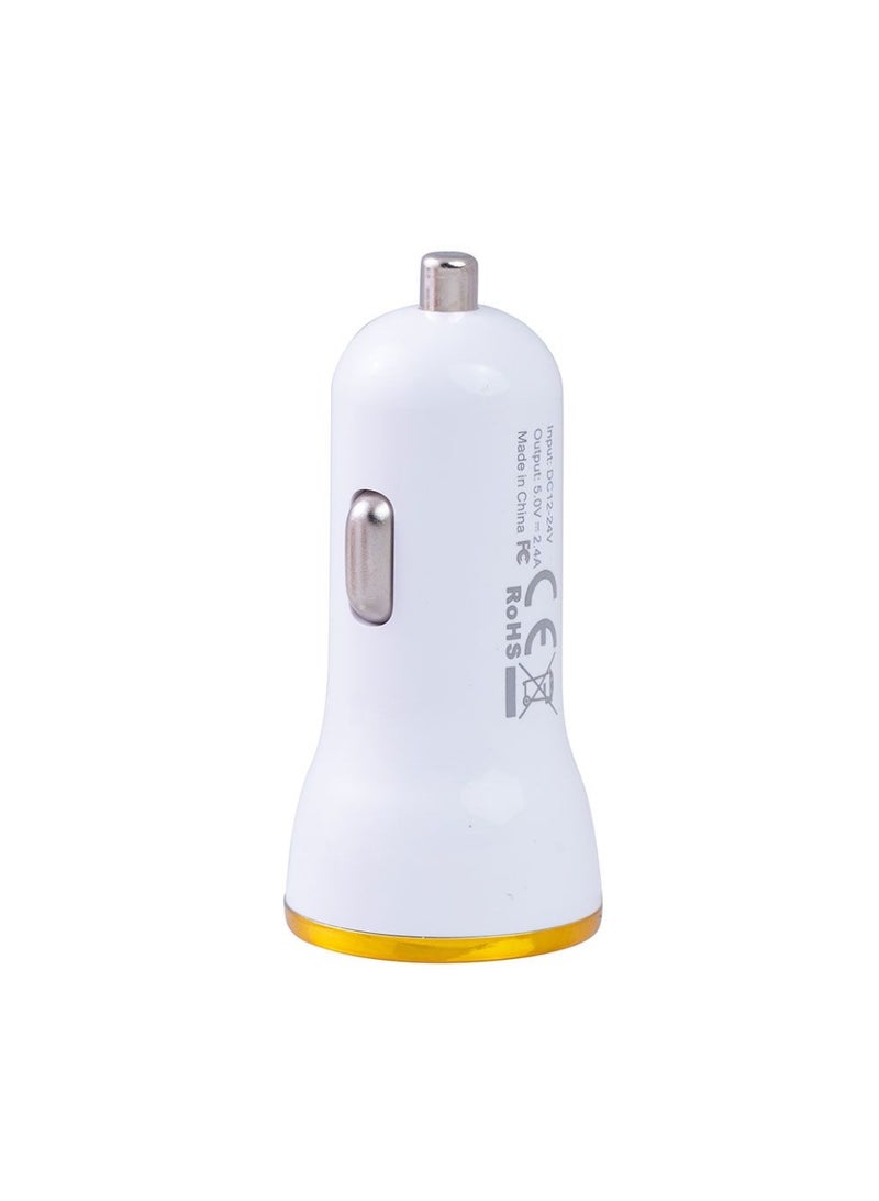 E-Train Car Charger 2.1MAh with Type-C Cable 1m - with Led Indicator - MP100  - White - Image 3