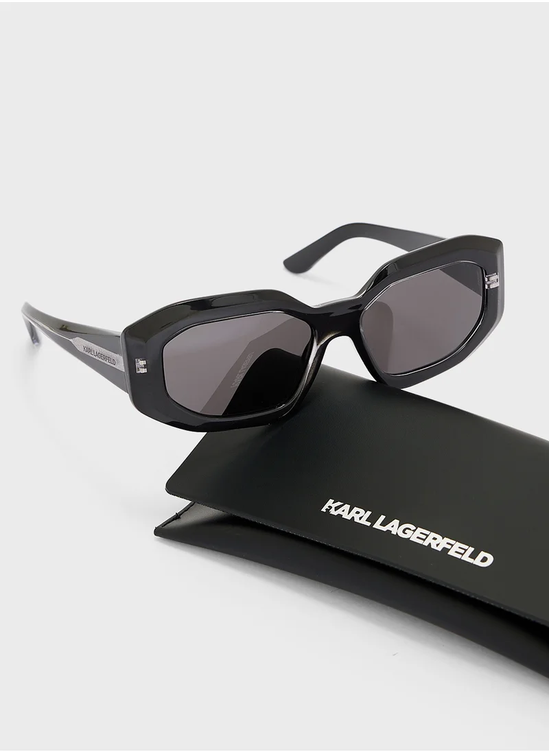 Karl Lagerfeld Modified Rectangle Sunglasses
