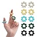 NPPN Spiky Sensory Rings 10 Pack Fidget Rings for Anxiety Relief Finger Massager for Adults Teens Quiet Acupressure Ring for Classroom Office Solid - Image 2