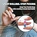 NPPN Spiky Sensory Rings 10 Pack Fidget Rings for Anxiety Relief Finger Massager for Adults Teens Quiet Acupressure Ring for Classroom Office Solid - Image 4