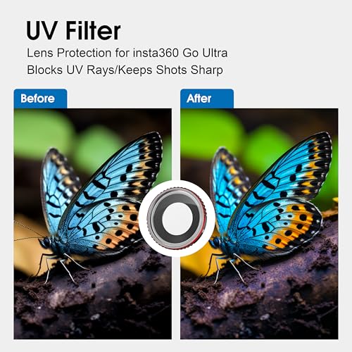 STARTRC VCR ND CPL Filters Set for Insta360 Go Ultra Accessories ND32 ND64 CPL UV Variable Replacement for Insta 360 Lens Filters Kit Optical Glass HD Oil Resistant (4 Pack) - Image 4
