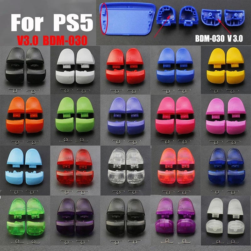 PS5 Controller Replacement Buttons L1 R1 L2 R2 with Springs - Image 1