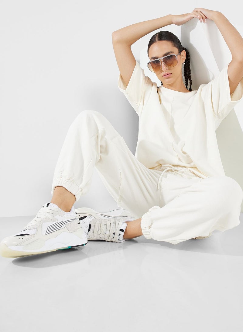 TRIBE OF 6 Claudia Raw Edge Seamed Joggers - Image 5