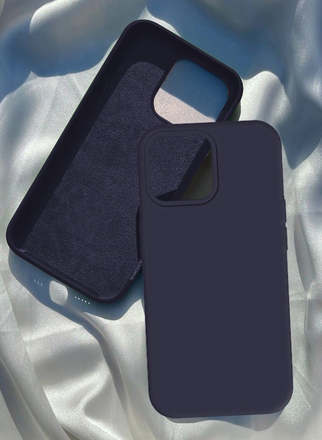 CATANES iPhone 15 Case Silicone Case Cover Durable and Anti Scratch Back Cover Black - Image 1