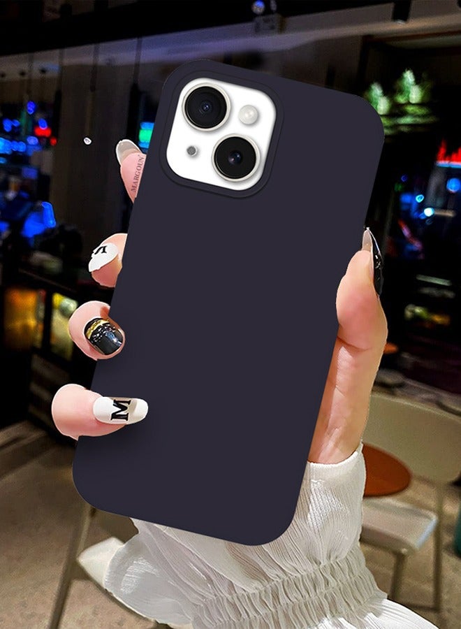 CATANES iPhone 15 Case Silicone Case Cover Durable and Anti Scratch Back Cover Black - Image 3