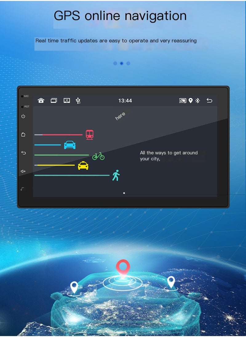 Generic - Android 11 Car Stereo Double Din GPS Navigation FM Radio with 7 Inch Touchscreen  2+32G Memory - Image 1