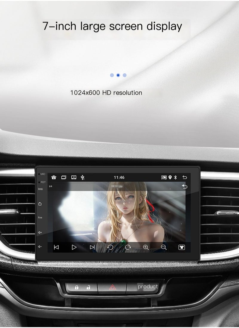 Generic - Android 11 Car Stereo Double Din GPS Navigation FM Radio with 7 Inch Touchscreen  2+32G Memory - Image 1