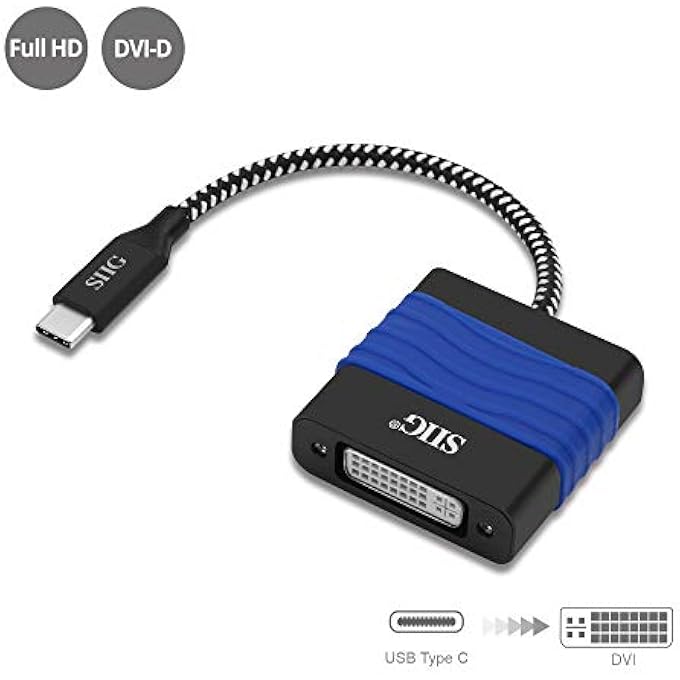 SIIG USB TYPE C TO DVI ADAPTER - THUNDERBOLT 3 DISPLAYPORT ALTERNATE MODE COMPATIBLE FOR MACBOOK PRO, GOOGLE CHROMEBOOK PIXEL, AND MORE - Image 2