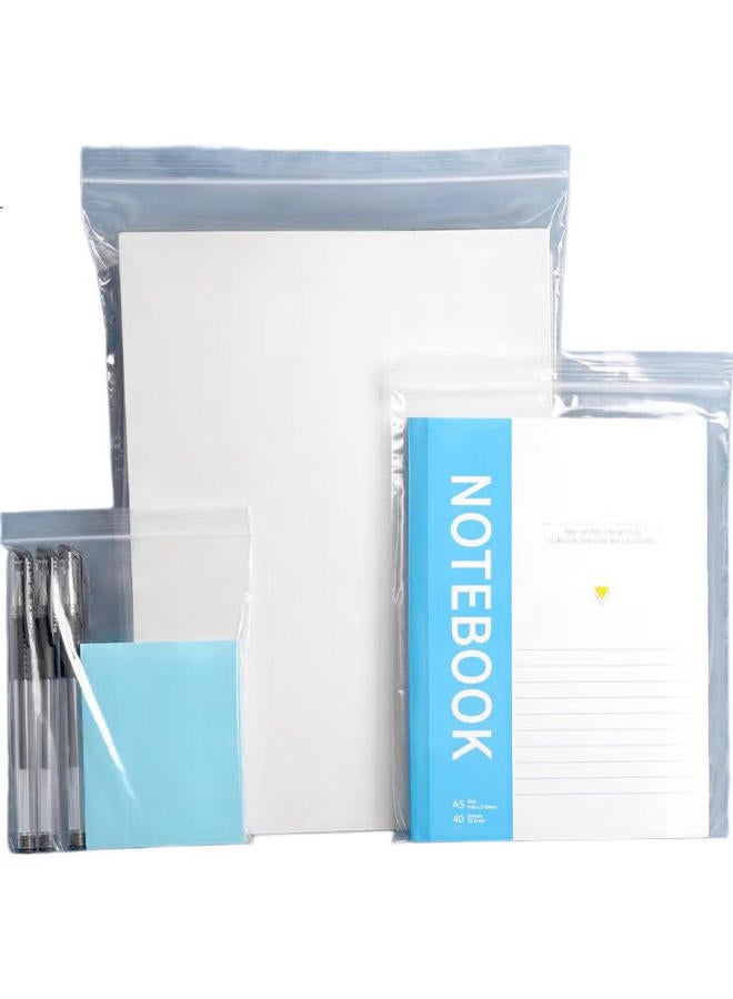 Simaa [Lowest Price Online] Simaa 100 Self-Sealing Bags, Size 10, 350*240Mm, Thickened Waterproof Pe Transparent, 6928 - Image 3