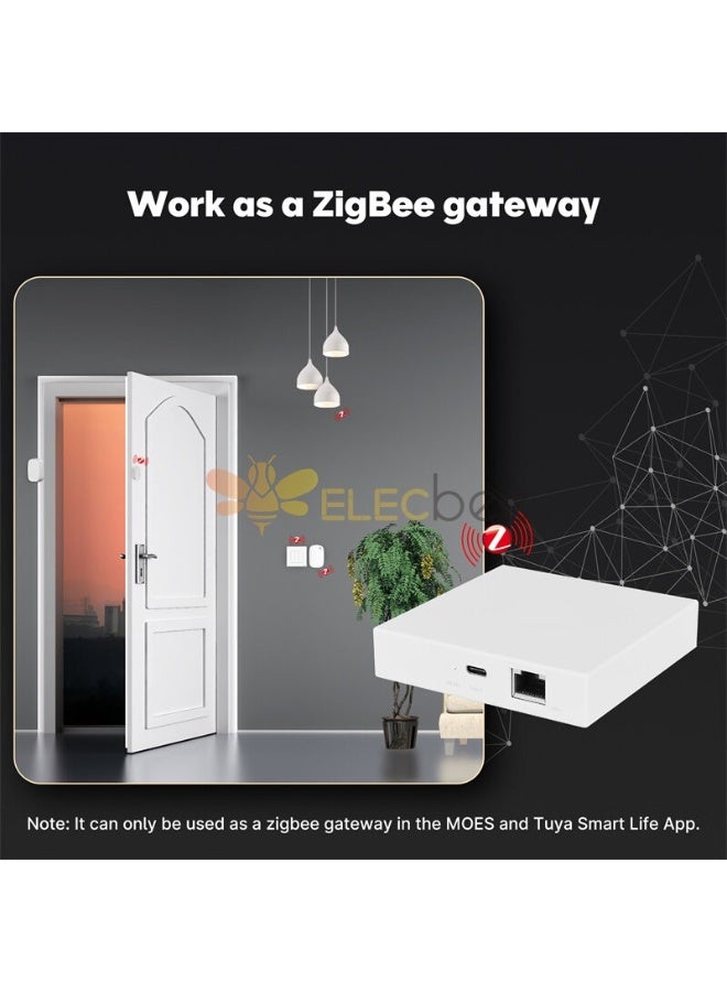MOES Matter Smart Home Hub with Thread & Tuya Zigbee 3.0 (M1) | Multi-Protocol Gateway for Zigbee, Thread & Matter Devices, Cross-Platform Control & Secure Smart Home Automation - Image 3