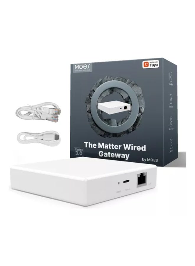 MOES Matter Smart Home Hub with Thread & Tuya Zigbee 3.0 (M1) | Multi-Protocol Gateway for Zigbee, Thread & Matter Devices, Cross-Platform Control & Secure Smart Home Automation - Image 1