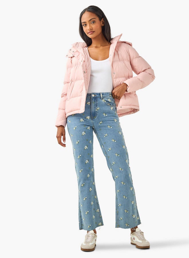 كابا جاكيت مبطن بغطاء رأس نسائي من كابا - Image 2