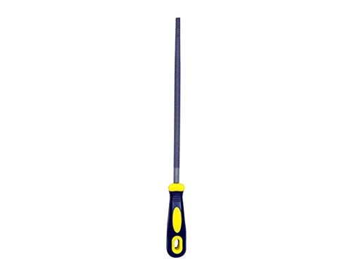 Jon Bhandari Tools 10 inch Round File with PVC Handle | Coarse Cut Hand File for Metal, Wood, DIY & General Purpose Use - Image 1