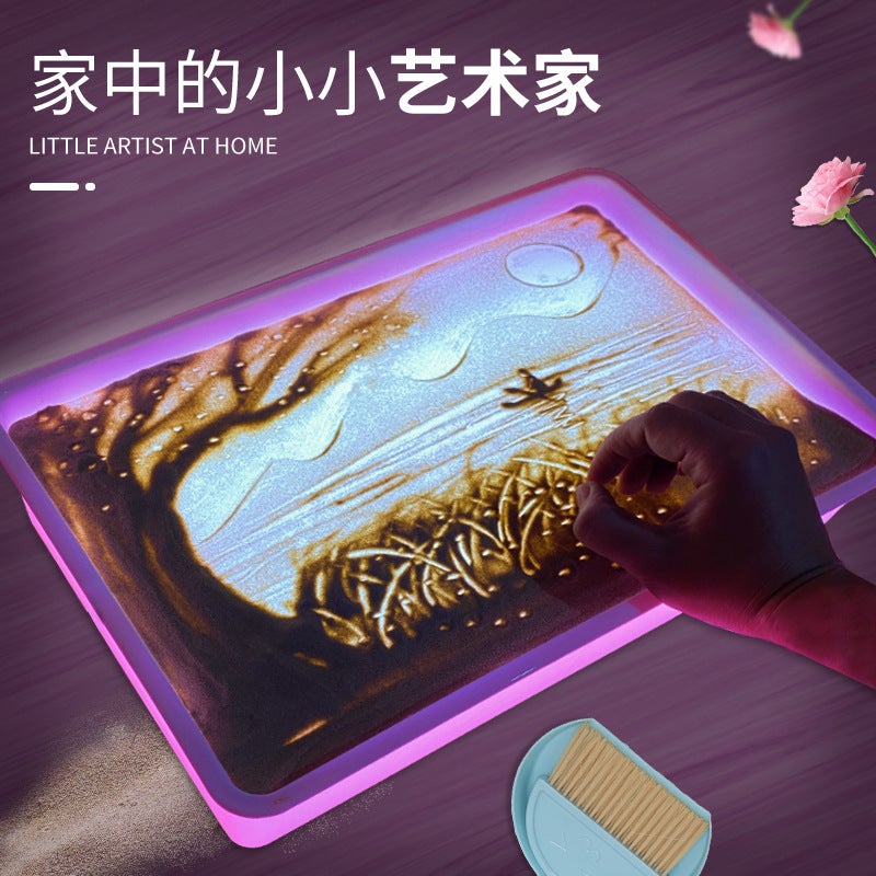Shake The Sound Explosion Children'S Sand Painting Table Toys Early Education Kindergarten Creative Graffiti Drawing Board Puzzle Handmade Sand Painting - Image 2