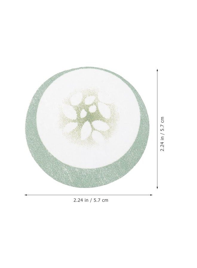 Leorx 100pcs Under Eye Pads Disposable Cucumber Print Non-Woven Eye Patches Eyelash Pad DIY Eye Care Tool for Home Travel and Salon - Image 3