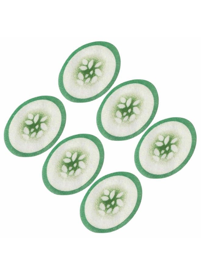 Leorx 100pcs Under Eye Pads Disposable Cucumber Print Non-Woven Eye Patches Eyelash Pad DIY Eye Care Tool for Home Travel and Salon - Image 1