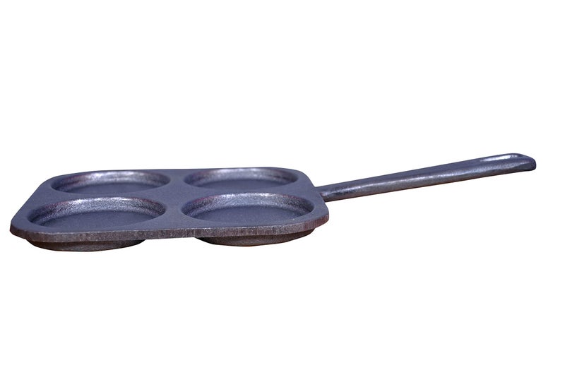 Rock Tawa 4cv Mini Uttapam/Omelett/Pancake 7.5inch Square Pre Seasoned Cast Iron Pan - Image 2