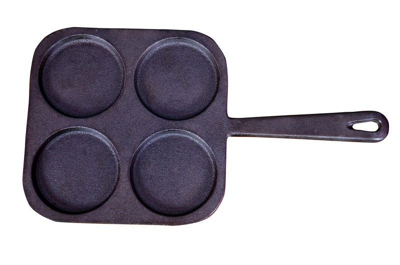 Rock Tawa 4cv Mini Uttapam/Omelett/Pancake 7.5inch Square Pre Seasoned Cast Iron Pan - Image 1