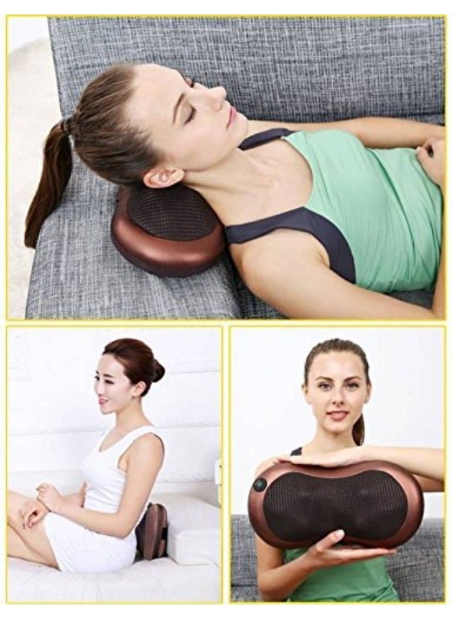 Generic Electric Shiatsu Cervical Massager Pillow Heat Back Neck Lumbar Home Car Cushion  - Image 5