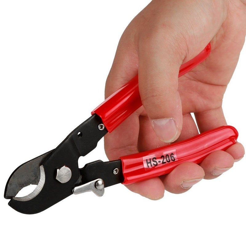 Wire Cutter Alloy Steel With Plastic Coated Handle Effortless Cutting For Copper Aluminum Cable Up To 35mm2 Grey - Image 2