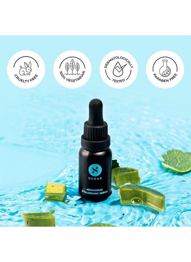 SUGAR Cosmetics Aquaholic Hyaluronic Serum Hydrating Serum Infused With Hydraulic Acid For Firmer Smoother And Plumper Looking Skin  - Image 3