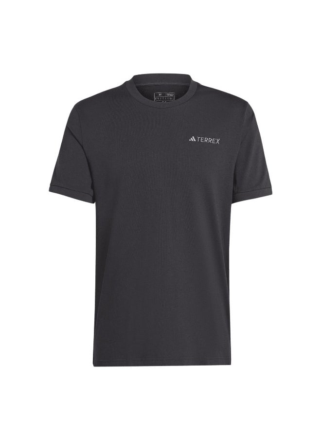 Adidas Adidas Xpl Logo Tee Black Hiking T-Shirts For Men Xs  - Image 2