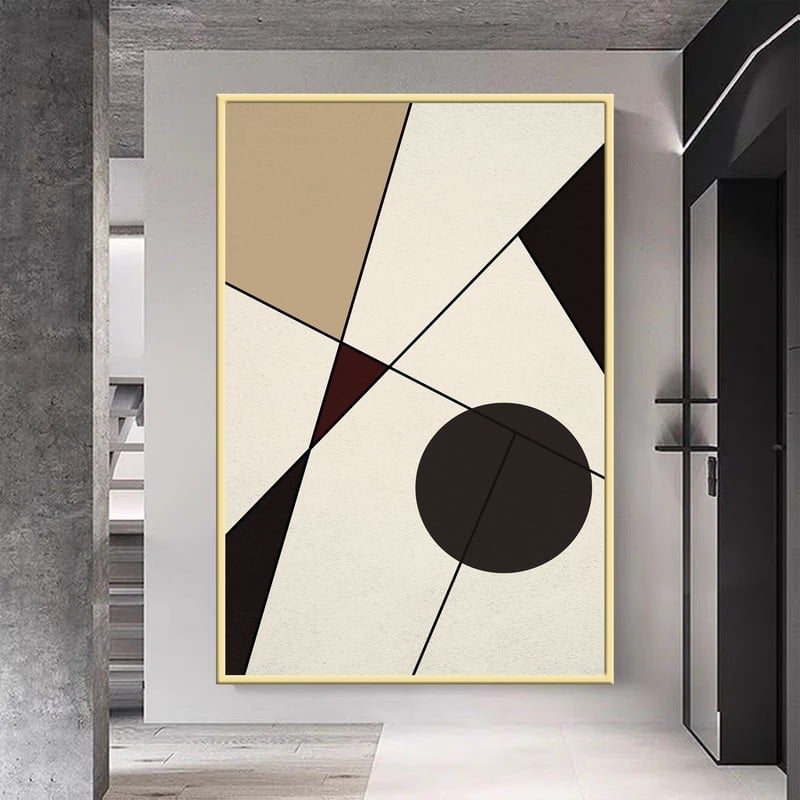 ماركتنا لوحة قماشية بتصميم الفن البوهيمي مع برواز مجوف مقاس (40×60) قطعة واحدة - Image 3