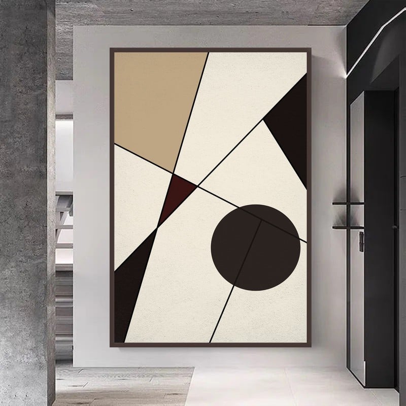 ماركتنا لوحة قماشية بتصميم الفن البوهيمي مع برواز مجوف مقاس (40×60) قطعة واحدة - Image 2