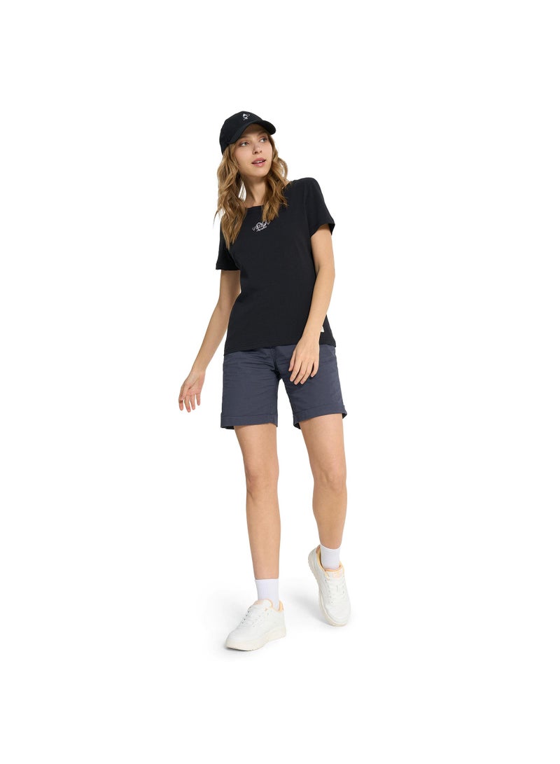 Termit Termit Graphic Black T-Shirt for Women – Slim Fit, Soft Cotton, Breathable Fabric, Stylish Streetwear, Comfortable & Versatile for Everyday Wear  - Image 4