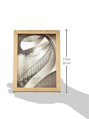 Lawrence Frames - 708057 Galvanized Expressions Chloe Contemporary Gold Picture Frame, 5x7 - Image 3