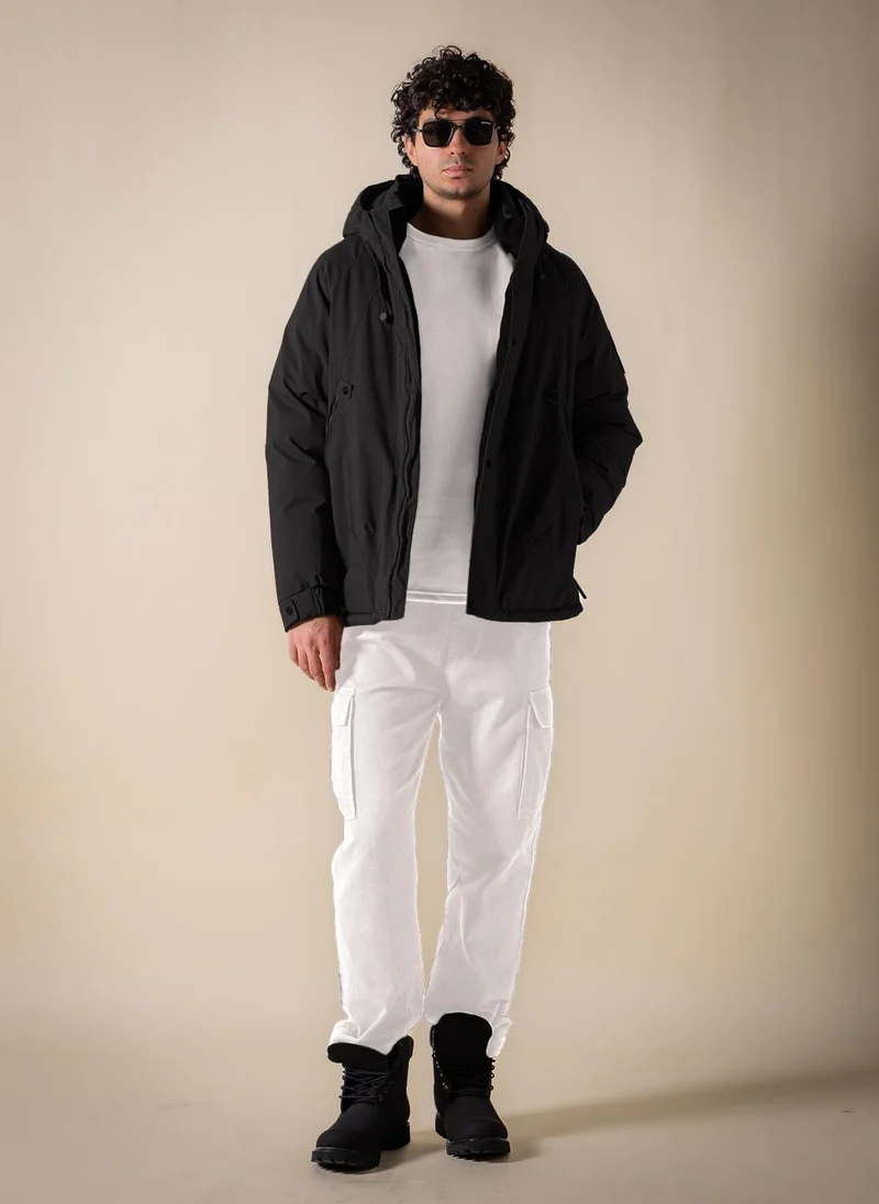 Shapes Black WATER-REPELLENT PUFFER JACKET for Men | Best Price UAE