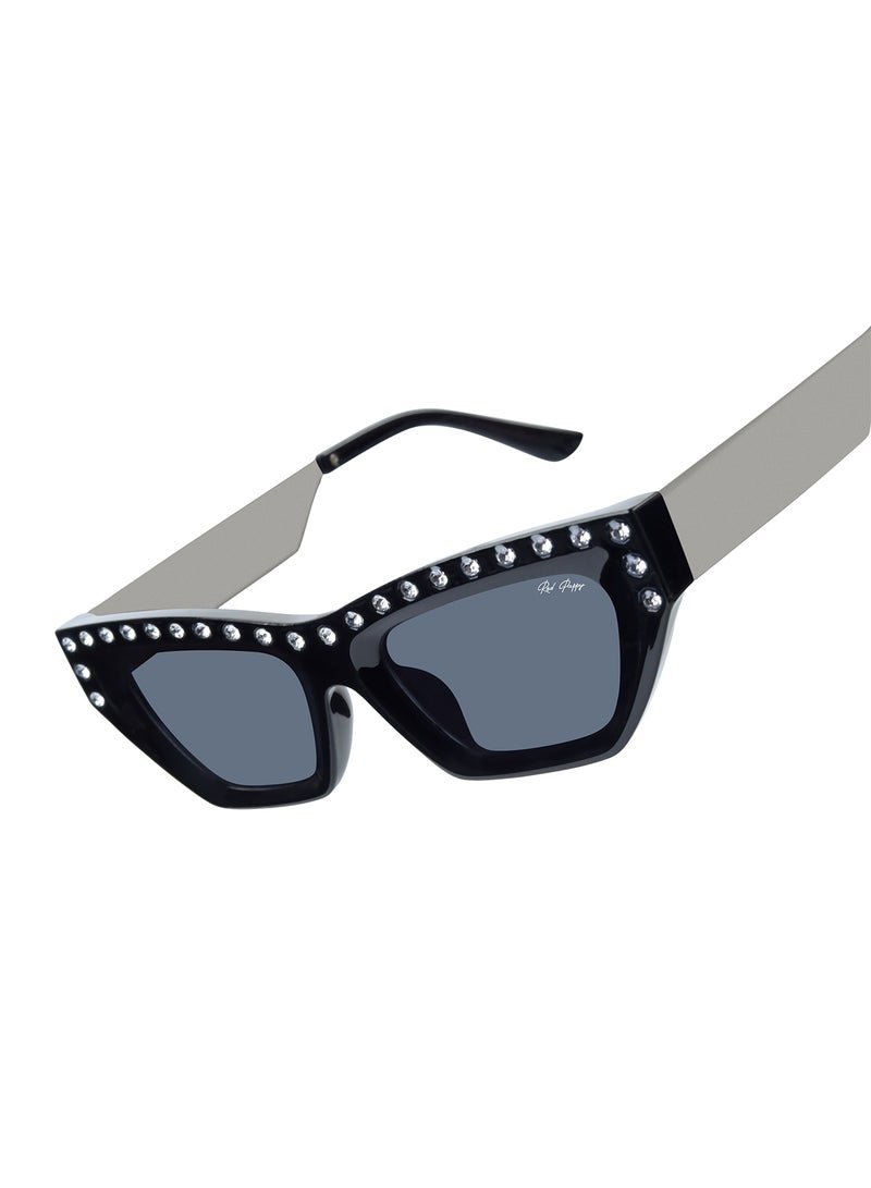 Woggles Red Pappy Vivara Black Cateye Sunglasses - Image 2