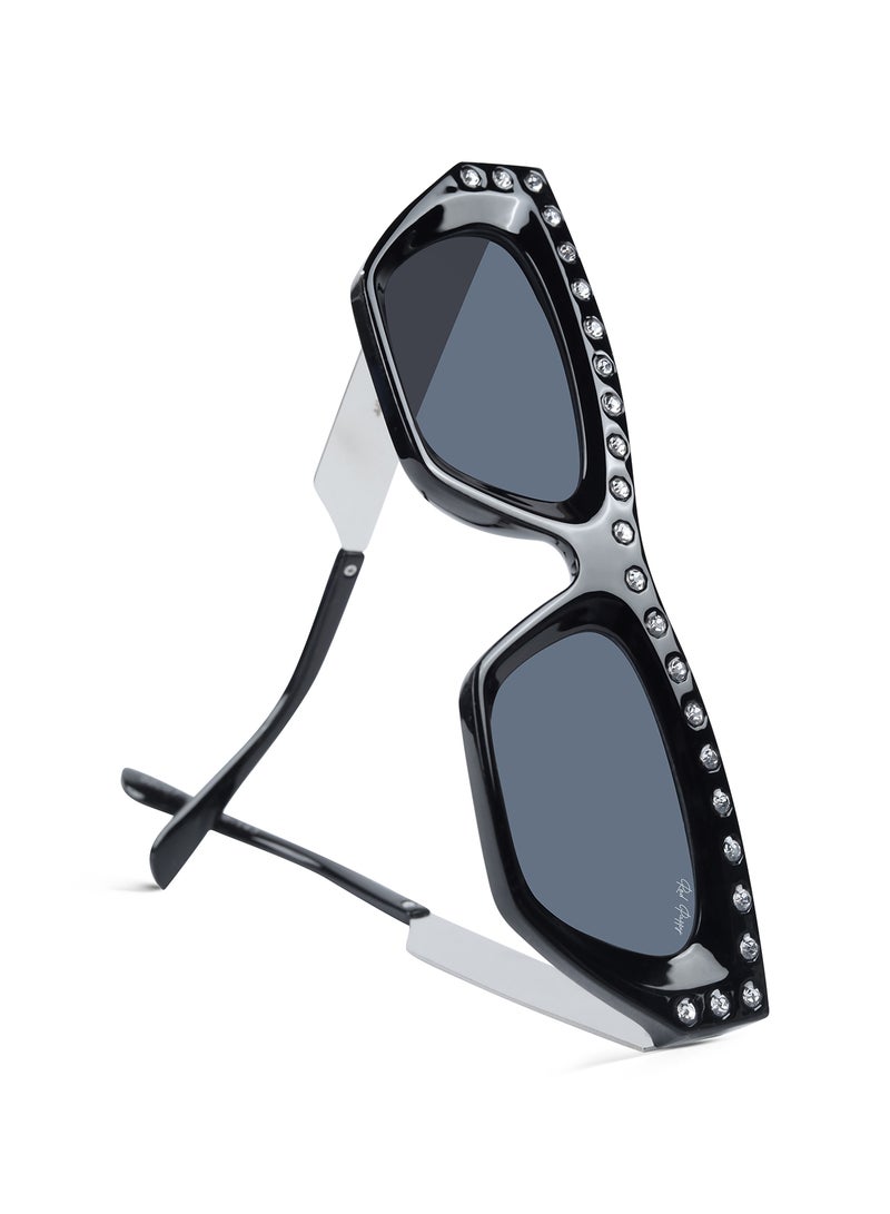 Woggles Red Pappy Vivara Black Cateye Sunglasses - Image 4