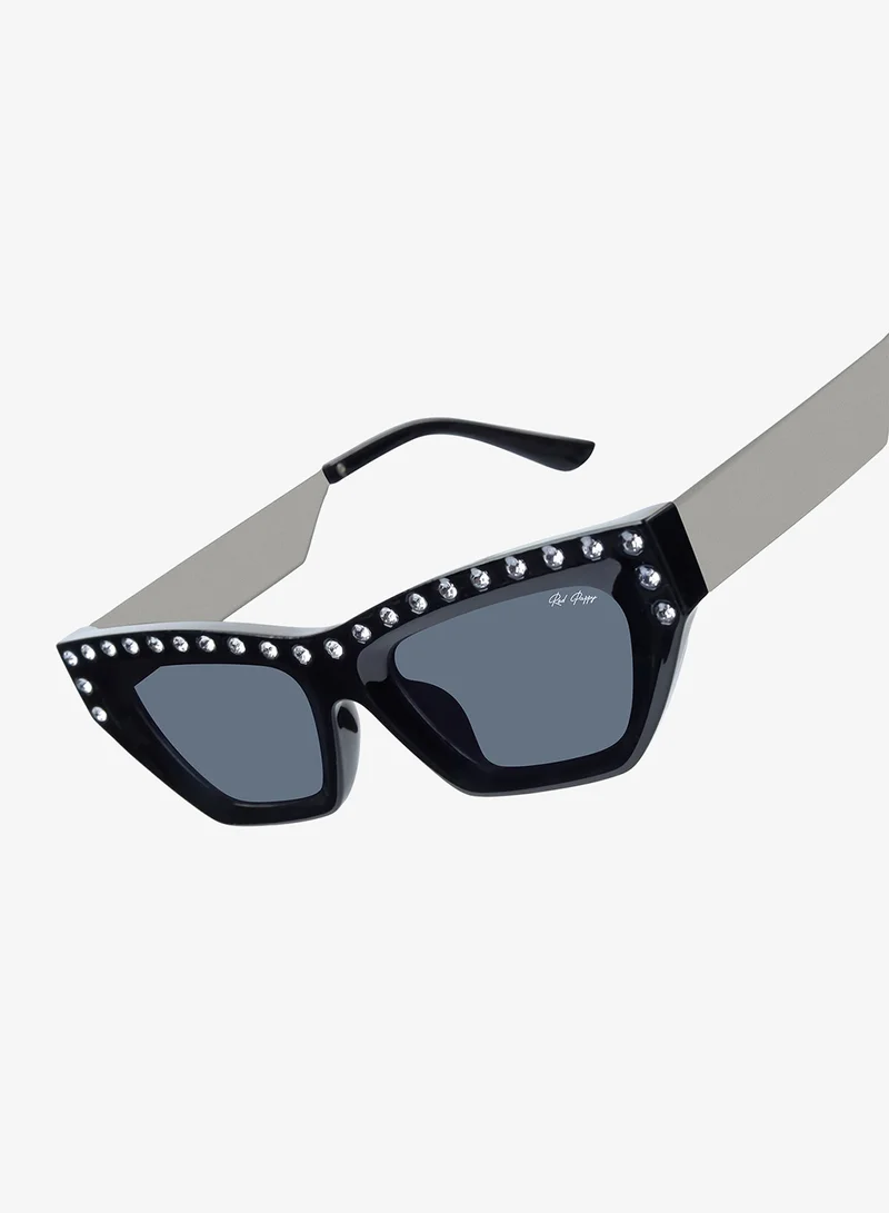Woggles Red Pappy Vivara Black Cateye Sunglasses