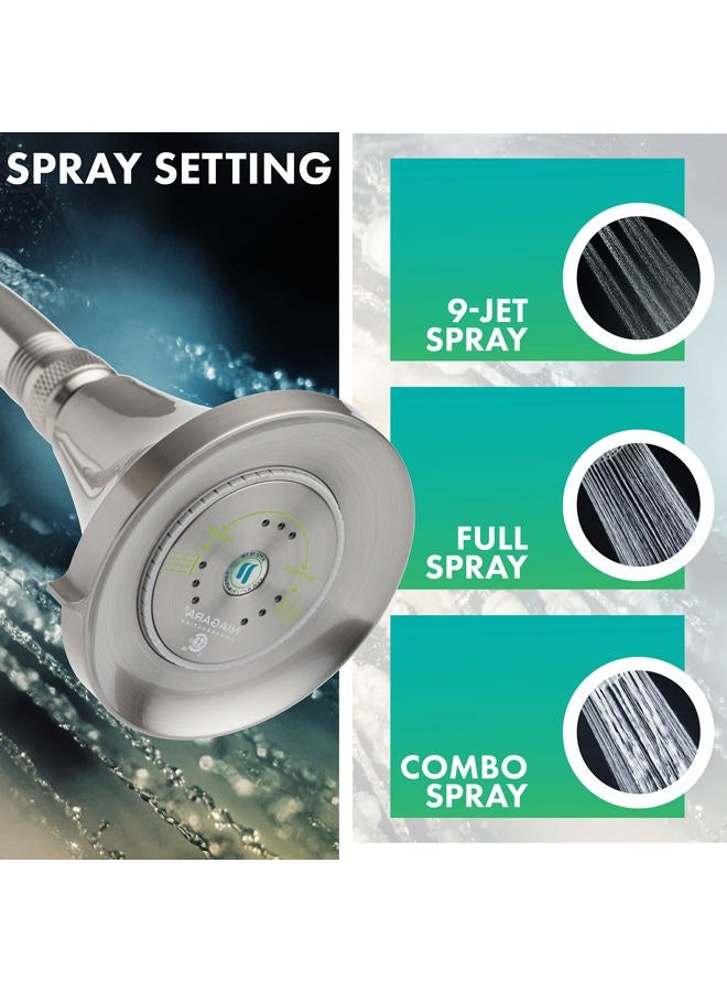 Niagara Conservation N3912BN Earth Luxe High Efficiency Showerhead, Brushed Nickel - Image 4