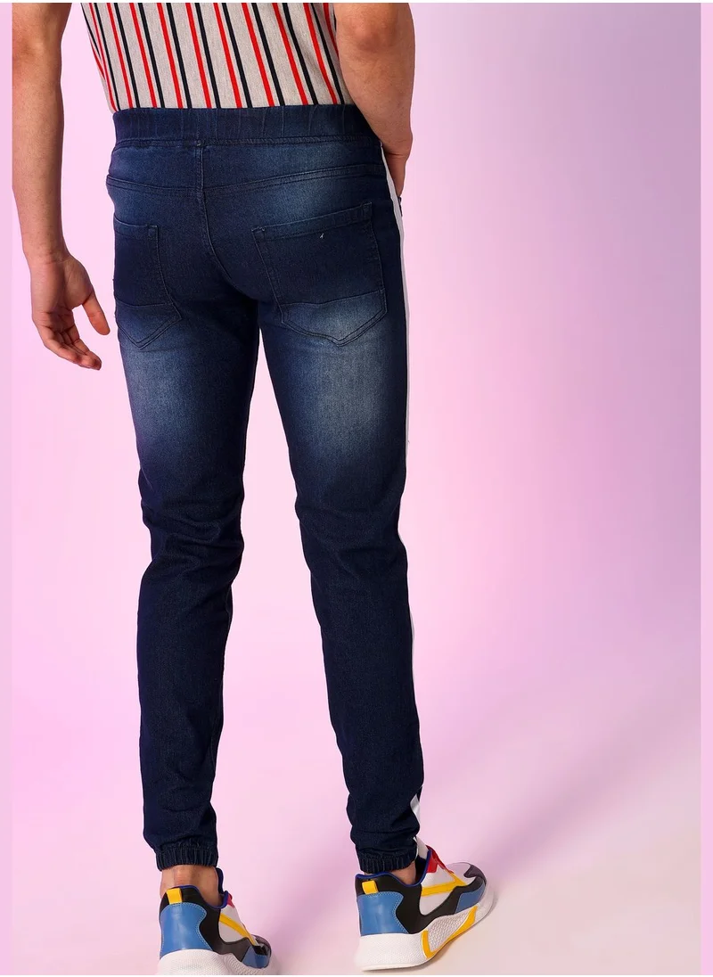 Campus Sutra Jeans with Side Stripes