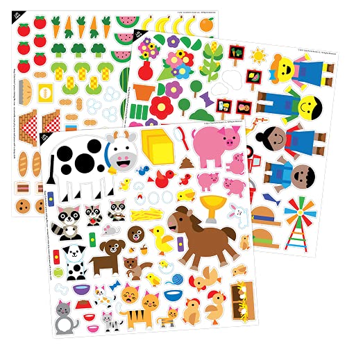 Colorforms Stickers for Kids – Sticker Book, Farm Picture Playset, Arts and Crafts, Toddler Stickers, Repositionable Pieces for Endless Story Fun, for Boys and Girls, Ages 3+ - Image 5
