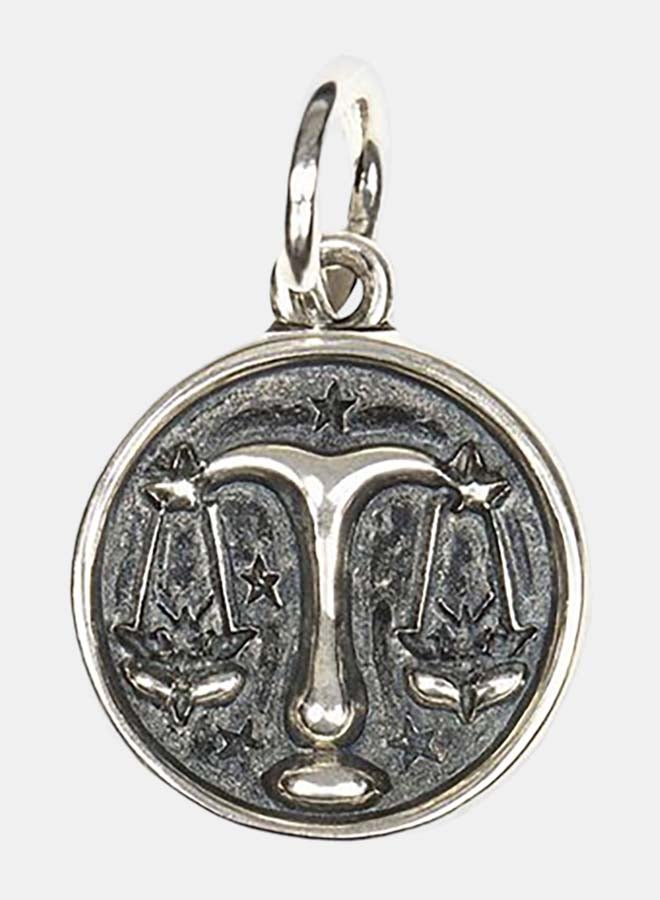 Libra Zodiac Sterling Silver Pendant