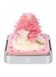 Soaying Artist Desk Calendar Tree 3D Notepad With Lights 2025 Calendar Tree 3D Notepad Artopad Engraving Artist Desk Calenda