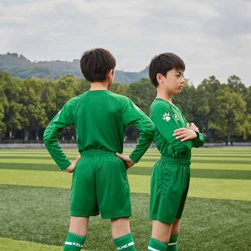 KELME Kids Goalie Shirt,Goalkeeper Jersey Padded Long Sleeve Soccer Football Training Uniform for Youth,Green Kid Size 6 - Image 5