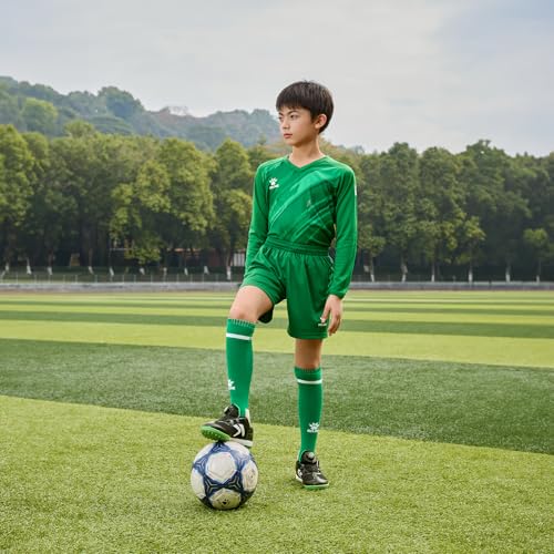KELME Kids Goalie Shirt,Goalkeeper Jersey Padded Long Sleeve Soccer Football Training Uniform for Youth,Green Kid Size 6 - Image 3