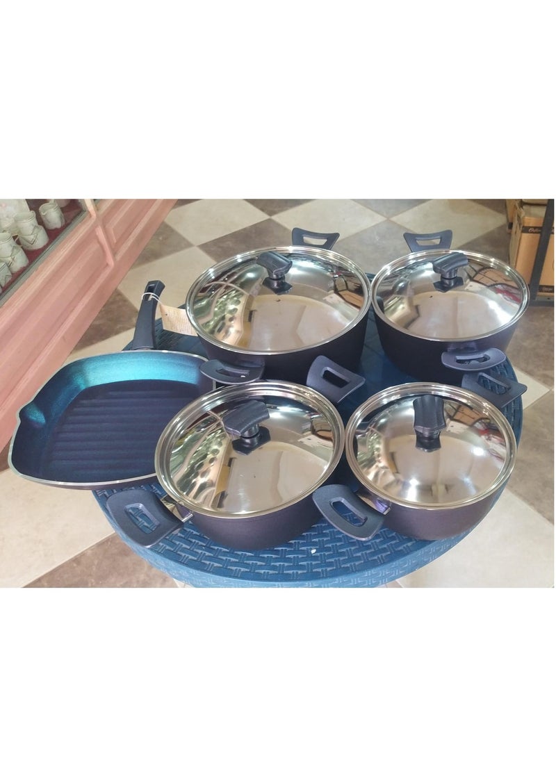 Martev Turkish Granite 9-Piece Cookware Set 1180 - Image 1