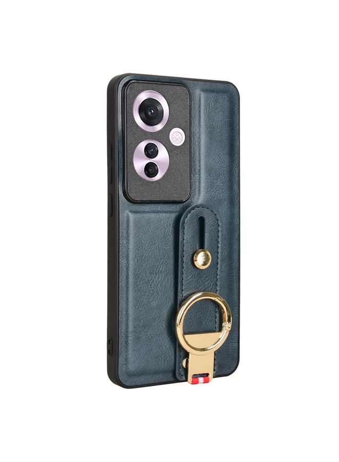 اس-توب جراب خلفي من الجلد لهاتف OPPO Reno11 PJH110 مع سوار معصم - Image 3