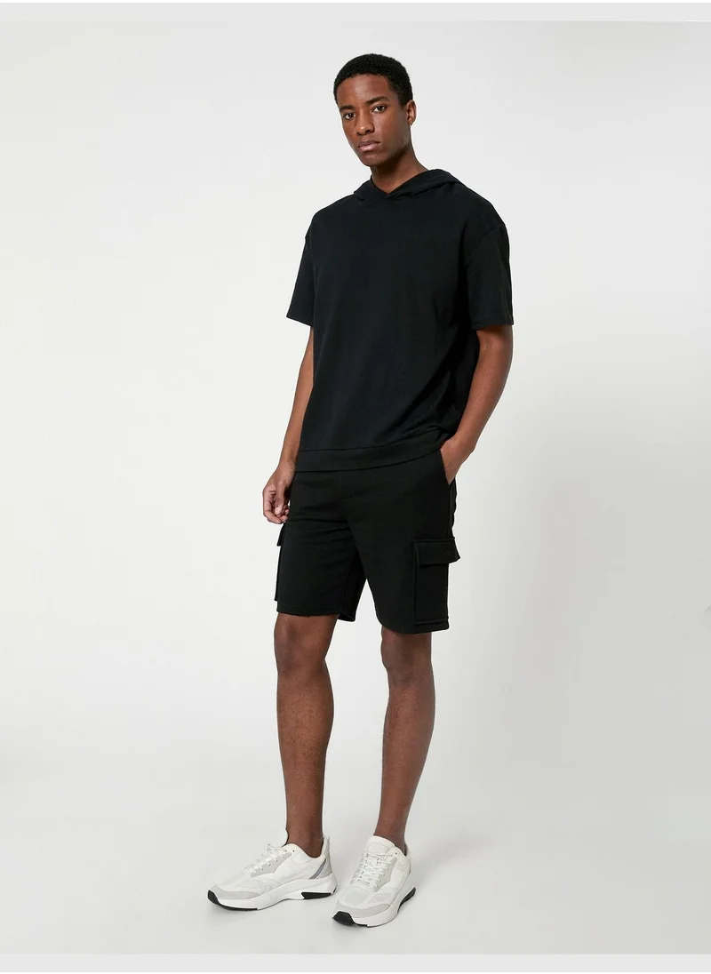 كوتون Cargo Shorts Pocket Detailed Drawstring Slim Fit