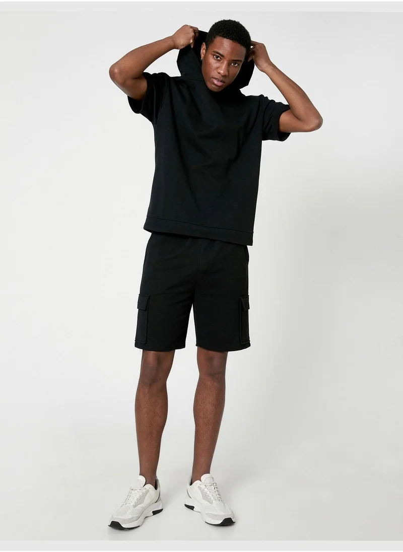 كوتون Cargo Shorts Pocket Detailed Drawstring Slim Fit